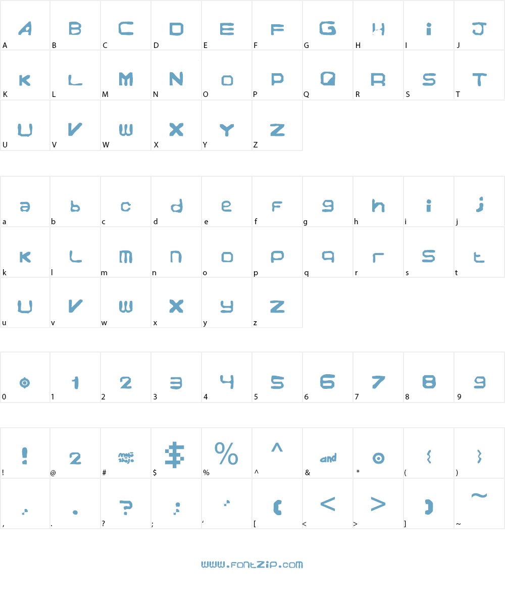 Retravant Garden Font Character